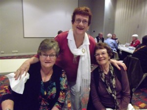 Sandra Mollinhagen (Humbly), Natalie Ferris (Budge) and Joan Campbell (Hinton)